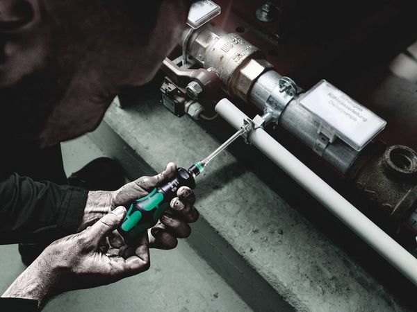 Produktbild: Wera Kompakt Turbo Imperial 1 05057483001 Bit-Set 19teilig 1/4\" (6.3 mm) inkl. Bithalter-Schraubendreher, inkl. Drehmoment-Adapter