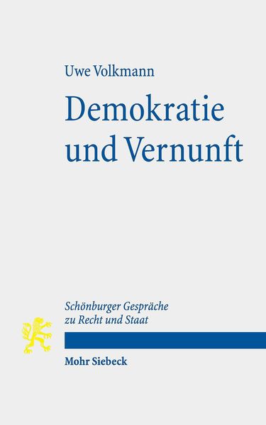 Produktbild: Demokratie und Vernunft