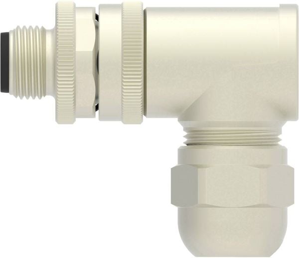 Produktbild: TE Connectivity T4113411041-000 Sensor-/Aktor-Steckverbinder, unkonfektioniert M12 Stecker, gewinkelt Polzahl Sensoren: 4 1 St.