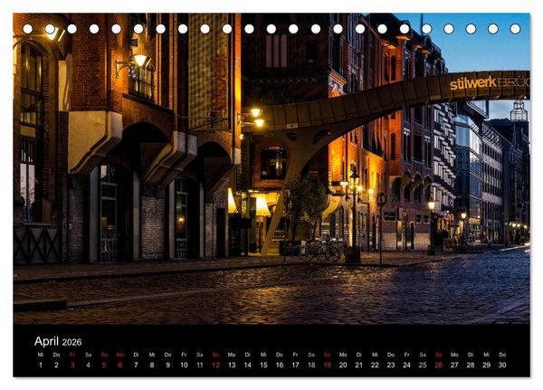 Produktbild: Charmantes Hamburg (Tischkalender 2026 DIN A5 quer), CALVENDO Monatskalender