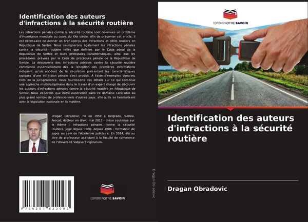 Produktbild: Identification des auteurs d'infractions &agrave; la s&eacute;curit&eacute; routi&egrave;re