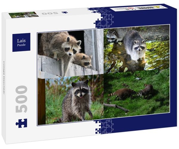 Lais Puzzle Collage Waschbär 500 Teile
