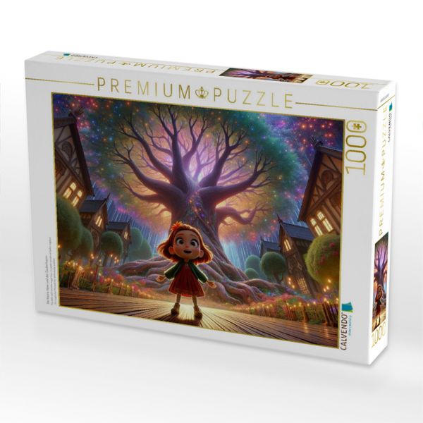 Produktbild: CALVENDO Puzzle Die kleine Hexe und der Zauberbaum | 1000 Teile Lege-Gr&ouml;&szlig;e 64x48cm Foto-Puzzle f&uuml;r gl&uuml;ckliche Stunden