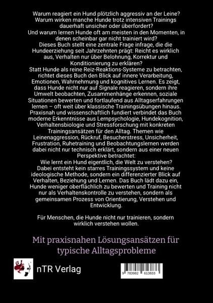 Produktbild: Kognitives Hundetraining nTR - Wie Lernen, Emotion und Erfahrung Verhalten formen