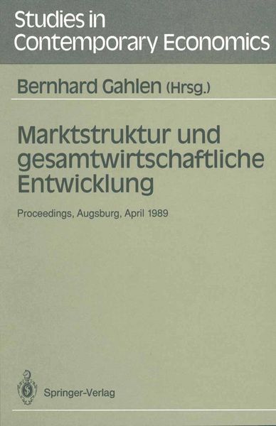 Produktbild: Marktstruktur und gesamtwirtschaftliche Entwicklung