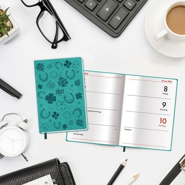 Produktbild: TR&Ouml;TSCH - Taschenkalender A7 Soft Touch Gl&uuml;ck 2027