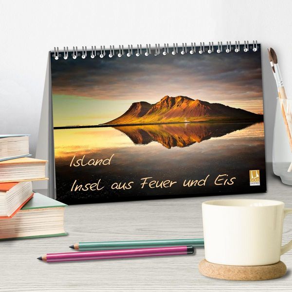 Produktbild: Island - Insel aus Feuer und Eis (Tischkalender 2026 DIN A5 quer), CALVENDO Monatskalender