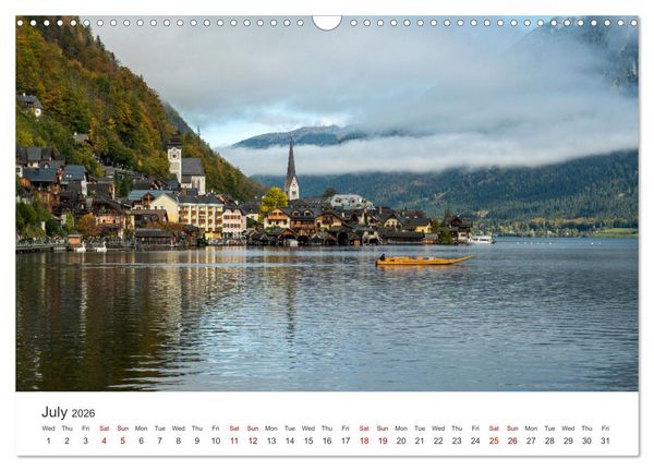 Produktbild: Hallstatt The pearl of Austria (Wall Calendar 2026 DIN A3 landscape), CALVENDO 12 Month Wall Calendar