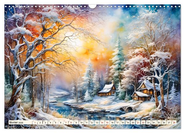 Produktbild: Paysages fluviaux magiques (Calendrier mural 2026 DIN A3 vertical), CALVENDO calendrier mensuel