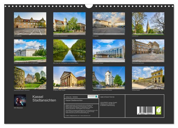 Produktbild: Kassel Stadtansichten (Wandkalender 2026 DIN A3 quer), CALVENDO Monatskalender