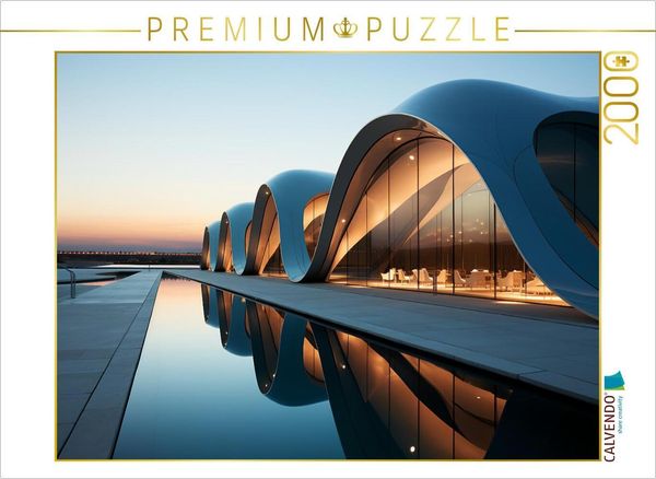Produktbild: CALVENDO Puzzle Blaue Wellen | 2000 Teile Lege-Gr&ouml;&szlig;e 90x67cm Foto-Puzzle f&uuml;r gl&uuml;ckliche Stunden