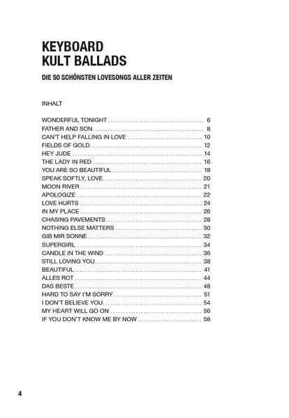 Produktbild: Keyboard Kult Ballads