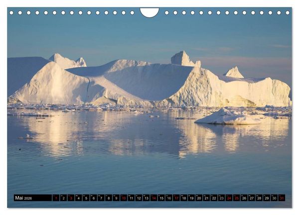 Produktbild: Ilulissat Eisfjord, Gr&ouml;nland. EIS - FORM UND LICHT (Wandkalender 2026 DIN A4 quer), CALVENDO Monatskalender