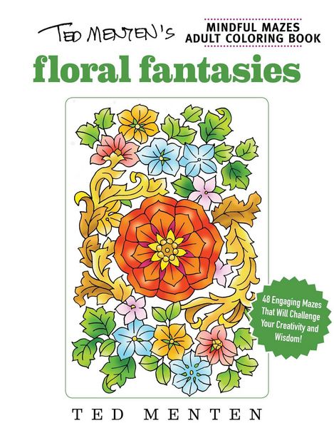 Produktbild: Ted Menten's Mindful Mazes Coloring Book