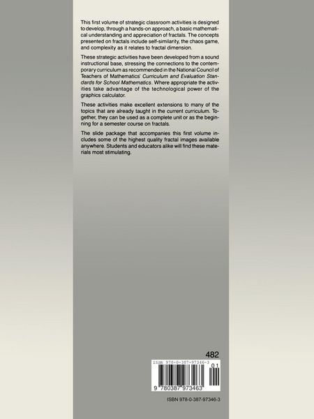 Produktbild: Fractals for the Classroom: Strategic Activities Volume One