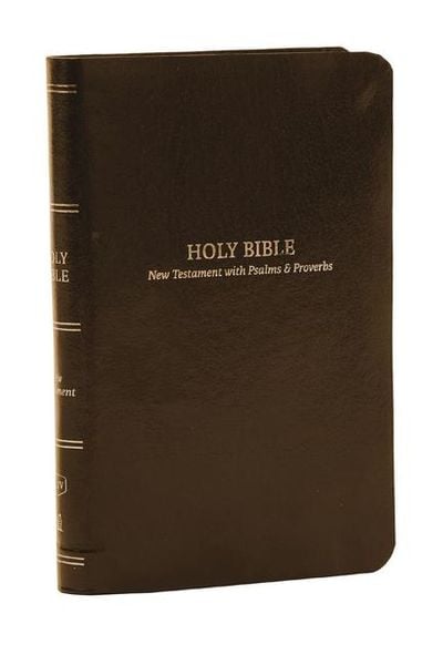 Produktbild: KJV Holy Bible: Pocket New Testament with Psalms and Proverbs, Brown Leatherflex, Red Letter, Comfort Print: King James Version