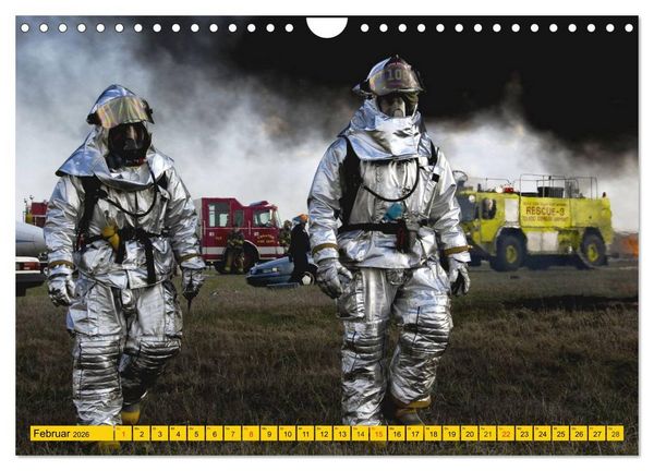 Produktbild: Die Feuerwehr. U.S. Firefighter im Einsatz (Wandkalender 2026 DIN A4 quer), CALVENDO Monatskalender