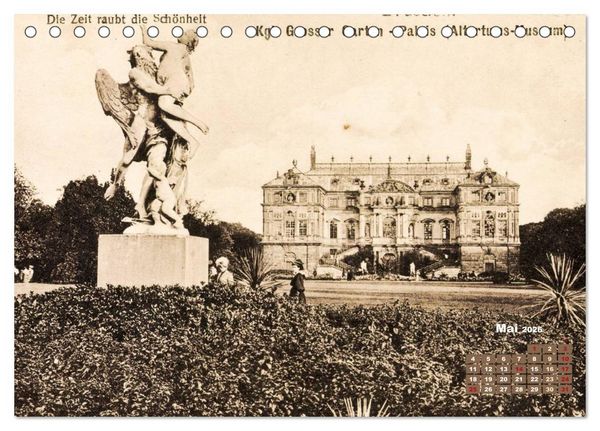 Produktbild: Souvenirs aus Dresden &ndash; Die Stadt auf historischen Karten (Tischkalender 2026 DIN A5 quer), CALVENDO Monatskalender