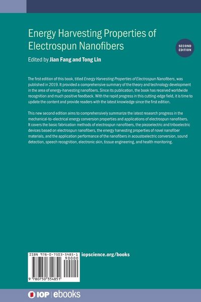 Produktbild: Energy Harvesting Properties of Electrospun Nanofibers (Second Edition)