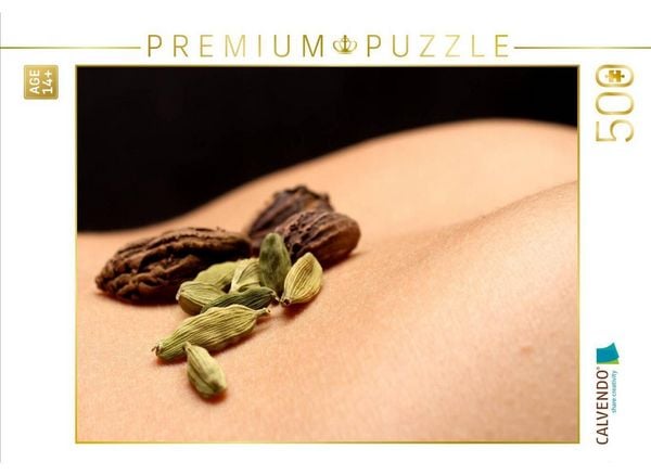 CALVENDO Puzzle Kardamom grün/schwarz | 500 Teile Lege-Größe 48 × 36 cm Foto-Puzzle für Erwachsene