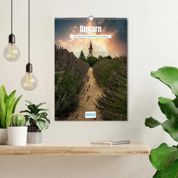 Produktbild: Die sch&ouml;nsten Orte vom Balaton nach Budapest (Wandkalender 2026 DIN A3 hoch), CALVENDO Monatskalender