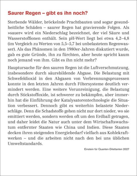 Produktbild: Einstein f&uuml;r Quanten-Dilettanten Tagesabrei&szlig;kalender 2027 - Ein vergn&uuml;glicher Crashkurs in Sachen Naturwissenschaften