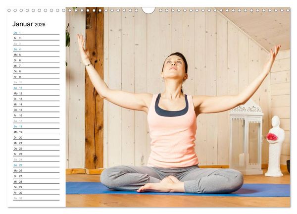 Produktbild: Yoga - ganz einfach zuhause (Wandkalender 2026 DIN A3 quer), CALVENDO Monatskalender