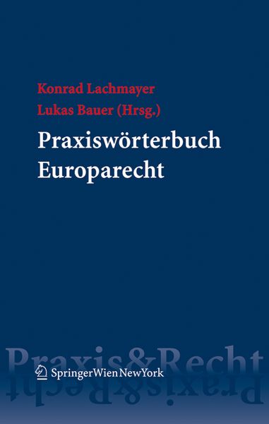 Produktbild: Praxisw&ouml;rterbuch Europarecht