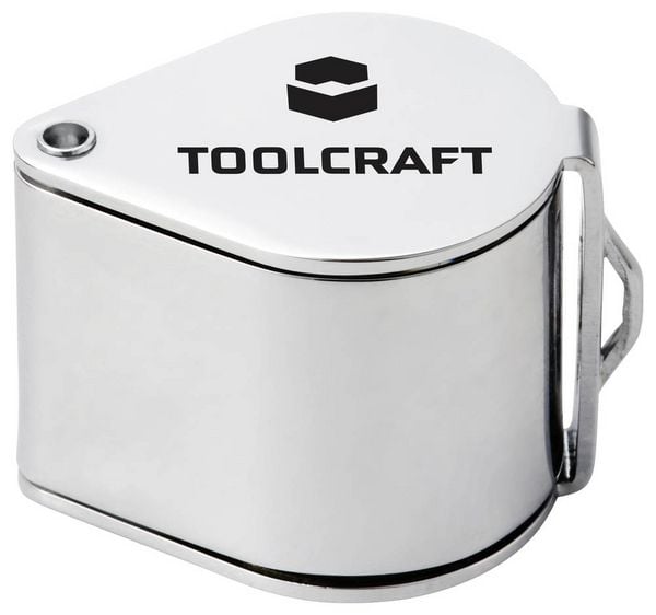 Produktbild: TOOLCRAFT TO-10182537 Einschlaglupe Vergr&ouml;&szlig;erungsfaktor: 10 x Linsengr&ouml;&szlig;e: (&Oslash;) 21mm