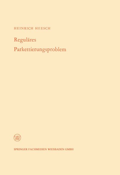 Produktbild: Regul&auml;res Parkettierungsproblem