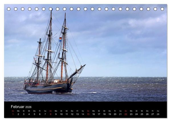 Produktbild: Baltic Sail (Tischkalender 2026 DIN A5 quer), CALVENDO Monatskalender