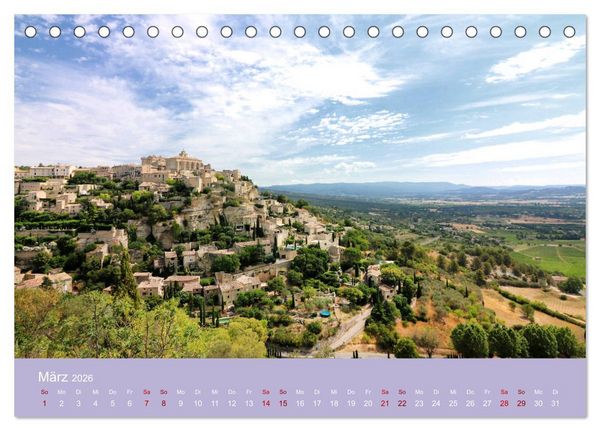 Produktbild: Die Farben der Provence... und der Duft des Lavendels... (Tischkalender 2026 DIN A5 quer), CALVENDO Monatskalender