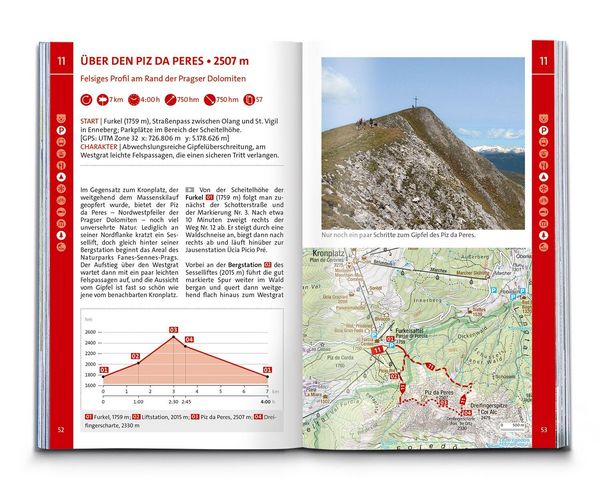 Produktbild: KOMPASS Wanderf&uuml;hrer Pustertal und seine Seitent&auml;ler, Herausragende Dolomiten, 60 Touren mit Extra-Tourenkarte