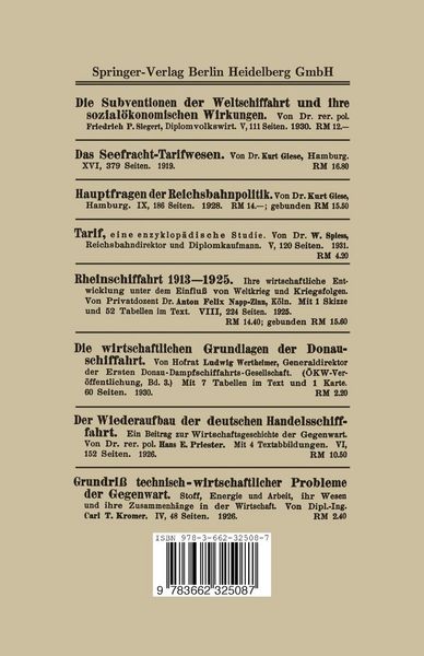 Produktbild: Der Seefrachtenmarkt