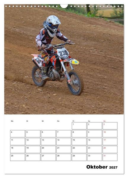 Produktbild: Motocross Terminplaner (Wandkalender 2027 DIN A3 hoch), CALVENDO Monatskalender