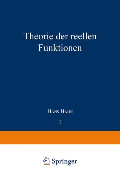 Theorie der reellen Funktionen, Taschenbuch von NA Hahn, Springer Berlin, 9783642525704