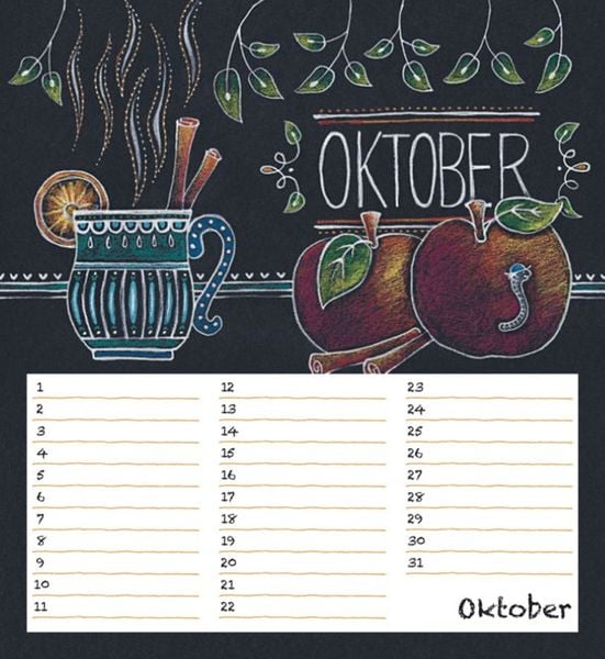 Produktbild: Geburtstagskalender Chalk Love