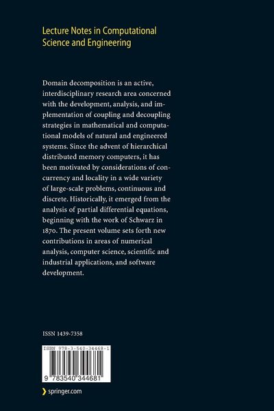 Produktbild: Domain Decomposition Methods in Science and Engineering XVI