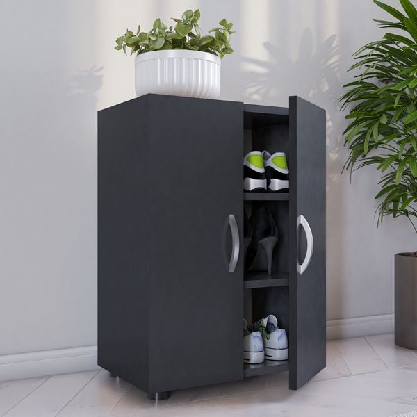 Produktbild: Holz Gro&szlig;er Schuhschrank Schuhkommode Ulas 3