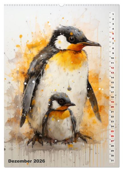Produktbild: Niedliche Tierfamilien (Wandkalender 2026 DIN A2 hoch), CALVENDO Monatskalender