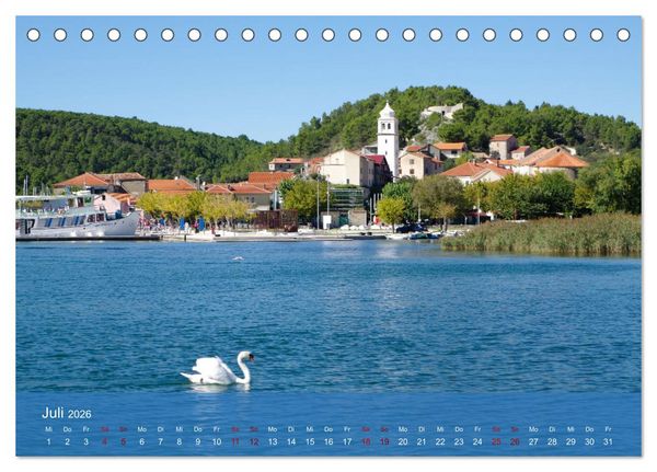 Produktbild: Dalmatien - Stille Orte (Tischkalender 2026 DIN A5 quer), CALVENDO Monatskalender