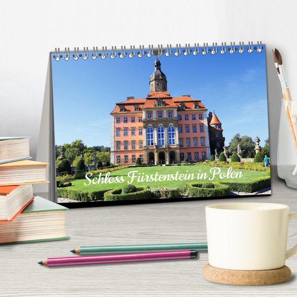 Produktbild: Schloss F&uuml;rstenstein in Polen (Tischkalender 2026 DIN A5 quer), CALVENDO Monatskalender