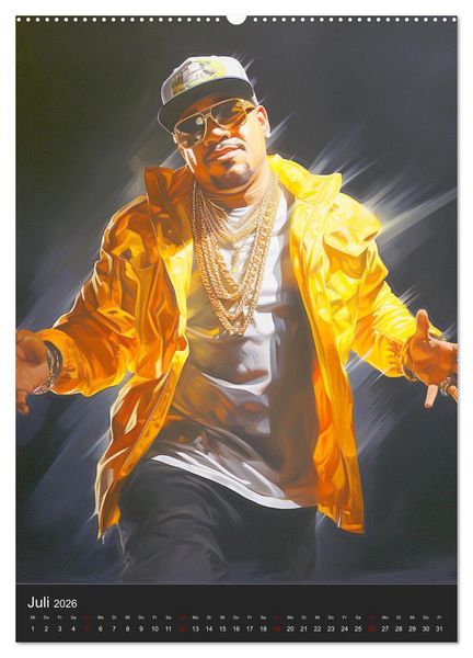 Produktbild: Rap Kings. Paintings im Streetwear-Charme (Wandkalender 2026 DIN A2 hoch), CALVENDO Monatskalender
