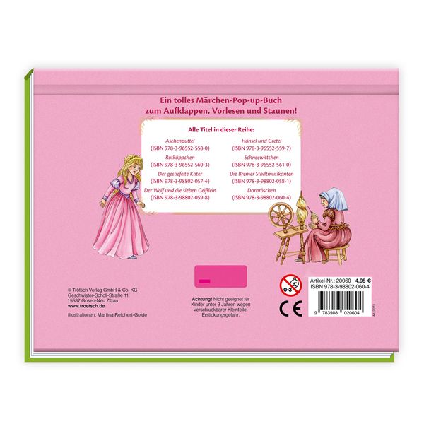 Produktbild: Tr&ouml;tsch M&auml;rchenbuch Pop-up-Buch Dornr&ouml;schen