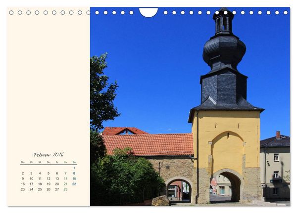 Produktbild: Saalfeld an der Saale &ndash; mein Streifzug durch die historische Altstadt (Wandkalender 2026 DIN A4 quer), CALVENDO Monatskalender