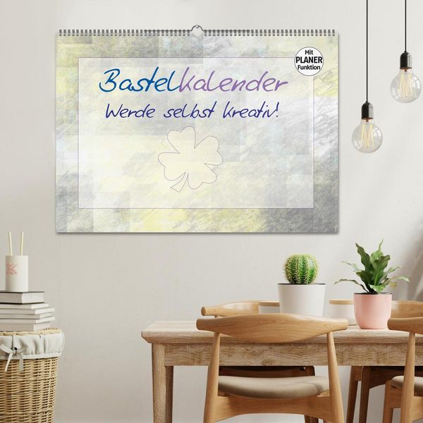 Produktbild: BASTELKALENDER Werde selbst kreativ! (Wandkalender 2026 DIN A2 quer), CALVENDO Monatskalender