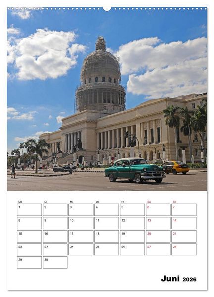 Produktbild: KARIBIK Oldtimer auf Kuba (Wandkalender 2026 DIN A2 hoch), CALVENDO Monatskalender
