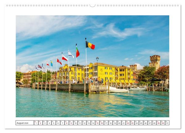 Produktbild: Sirmione - sch&ouml;nster Ort am Gardasee (hochwertiger Premium Wandkalender 2026 DIN A2 quer), Kunstdruck in Hochglanz