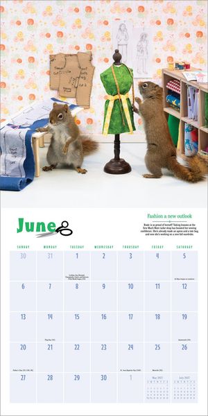 Produktbild: Secret Life of Squirrels Wall Calendar 2027