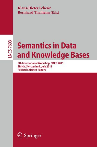 Produktbild: Semantics in Data and Knowledge Bases